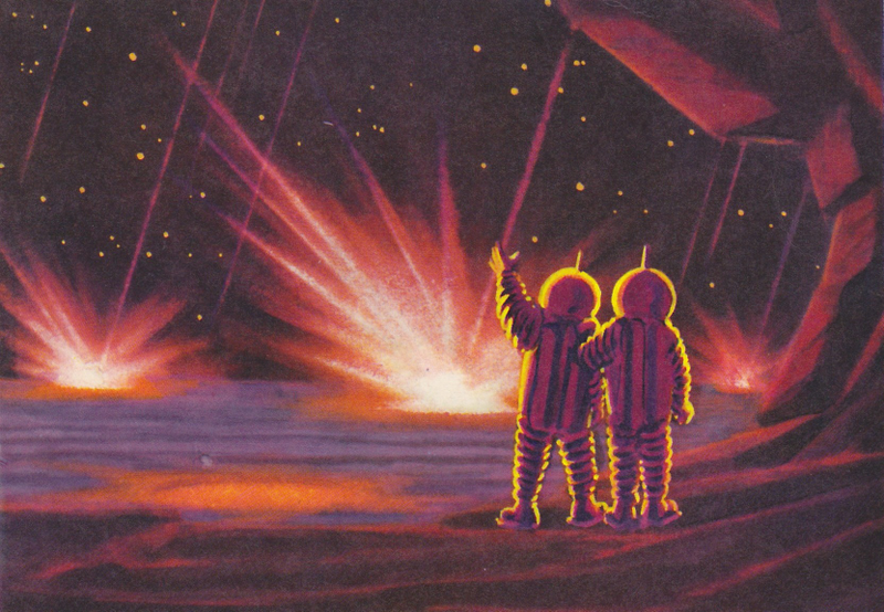 Illustration for article titled Space-Themed Soviet Postcards Are a Cosmic Delight